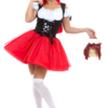 Leg Avenue Womens Racy Red Riding Hood Costume