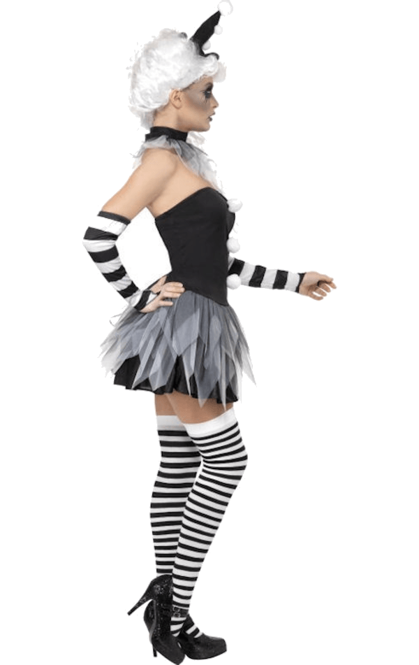 Smiffys Pierrot Clown Costume Circus 2 Smiffys Pierrot Clown Costume Circus