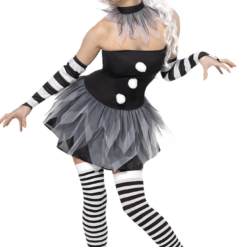 Smiffys Pierrot Clown Costume Circus