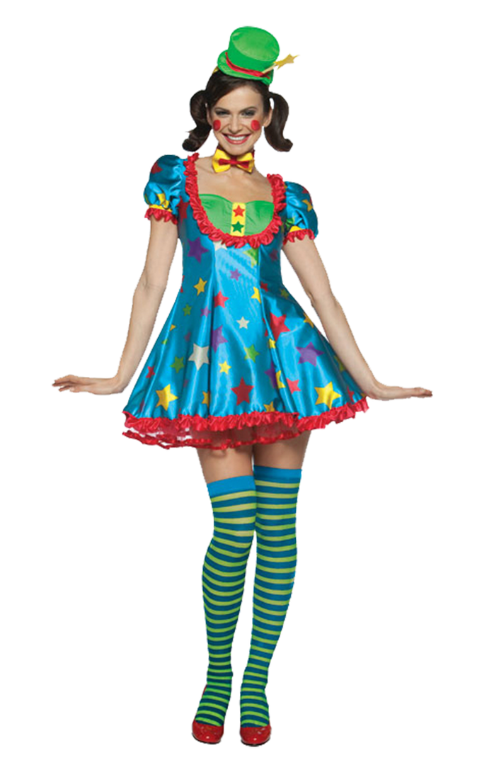 Rasta Imposta Circus Female Star Clown Costume 1 Rasta Imposta Circus Female Star Clown Costume