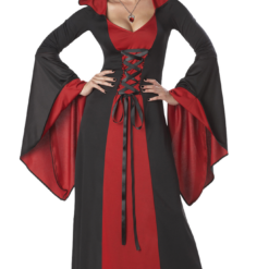 California Costumes Fairytales Womens Dark Red Hooded Robe Costume