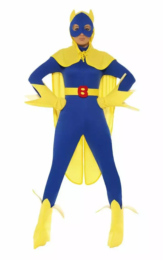 Smiffys Womens Bananaman Costume 1 Smiffys Womens Bananaman Costume