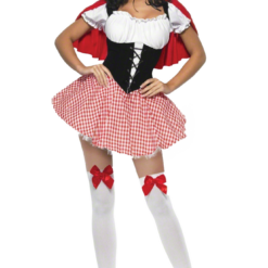 Smiffys Ladies Fever Red Riding Hood Costume