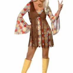 Smiffys Womens 1960s Hippy Costume All Decades /Era Costumes