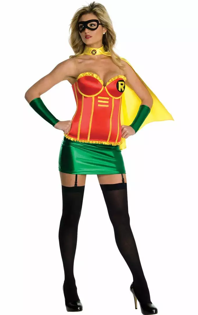 Rubies Book Characters Womens Superhero Robin Corset Outfit 1 Rubies Book Characters Womens Superhero Robin Corset Outfit