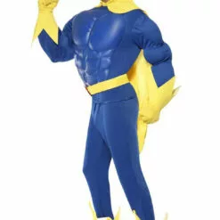 Smiffys Book Characters Mens Bananaman Superhero Costume