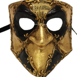 Generic Gold Bauta Masquerade Facepiece Masquerade Ball