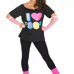 Orion Costumes Womens Retro 80s T-Shirt