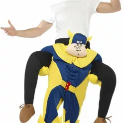 Smiffys Adult Bananaman Piggy Back Costume Novelty