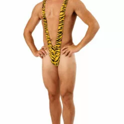 Orion Costumes Adult Tiger Print Borat Mankini