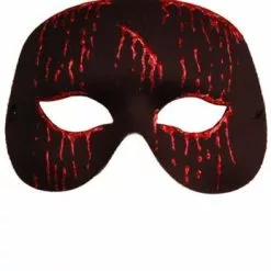 Generic Black And Red Blood Masquerade Facepiece All Accessories
