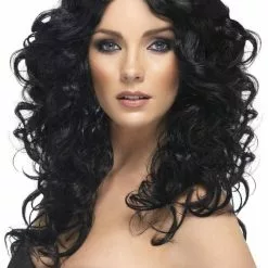Smiffys All Accessories Black Glamour Wig