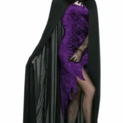 Smiffys Black Hooded Cape