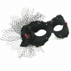 Generic Masquerade Ball Black Masquerade Facepiece