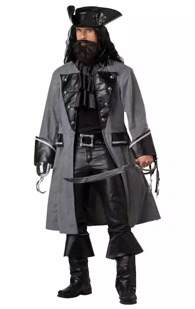 California Costumes Mens Blackbeard The Pirate Costume 1 California Costumes Mens Blackbeard The Pirate Costume