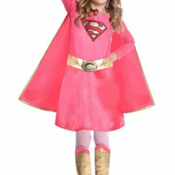 Generic Childrens Pink Supergirl Costume