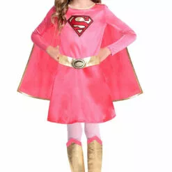 Generic Childrens Pink Supergirl Costume