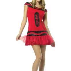 Rasta Imposta Crayons Crayola Ruby Glitter Costume