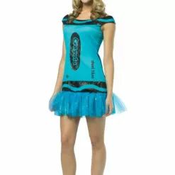 Rasta Imposta Crayons Ladies Steel Blue Crayola Crayon Costume