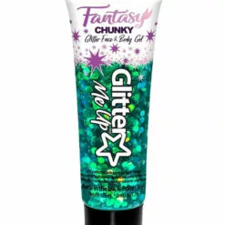 PaintGlow Aliens Green Iridescent Chunky Glitter Gel