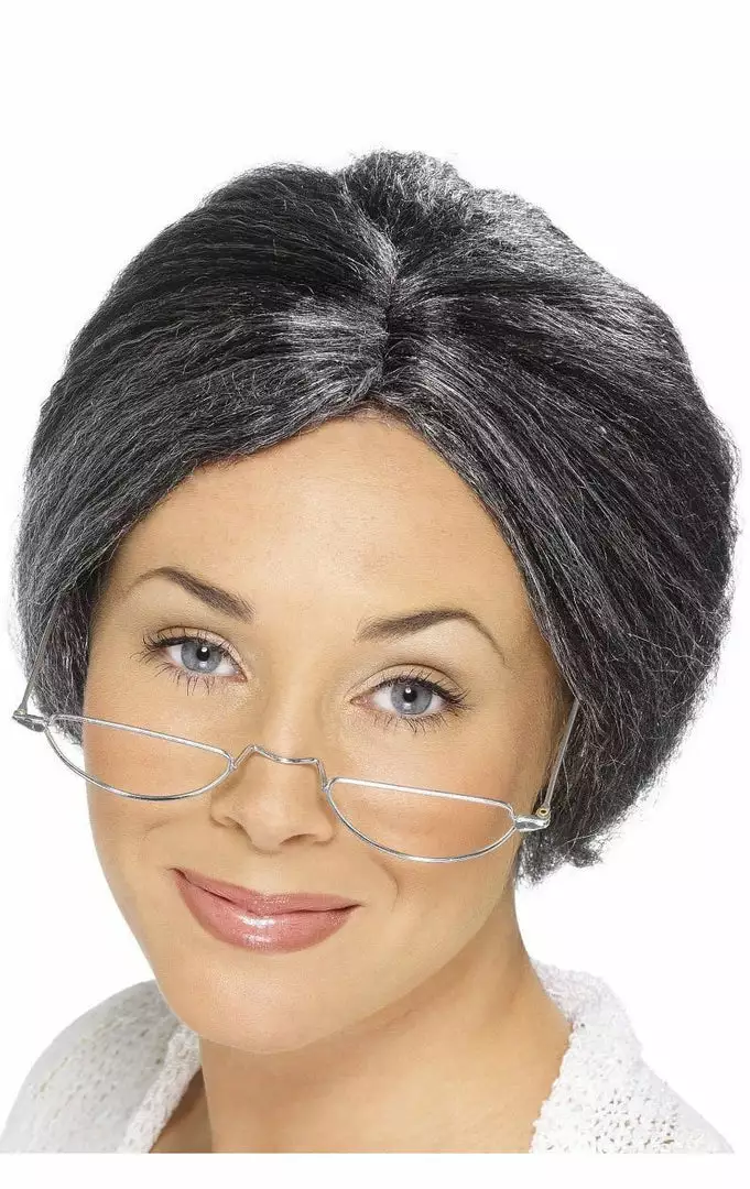 Smiffys Fairytales Grey Granny Wig 1 Smiffys Fairytales Grey Granny Wig