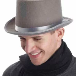 Forum Novelties Victorian Grey Top Hat Accessory