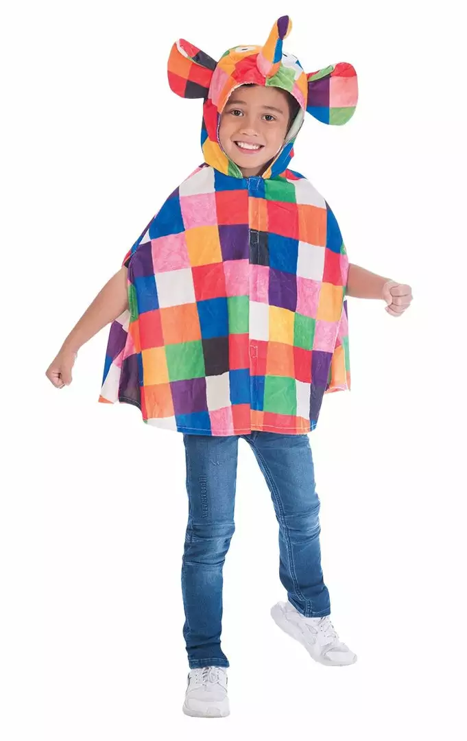 Amscan Book Characters Kids Elmer The Elephant Cape 1 Amscan Book Characters Kids Elmer The Elephant Cape