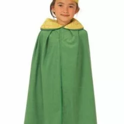 Charlie Crow Kids Green Cloak & Crown Costume Book Characters