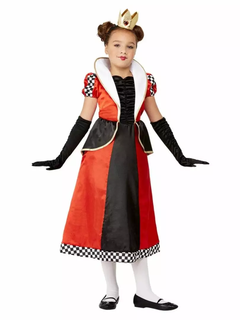 Generic Kids Queen Of Hearts Costume 1 Generic Kids Queen Of Hearts Costume