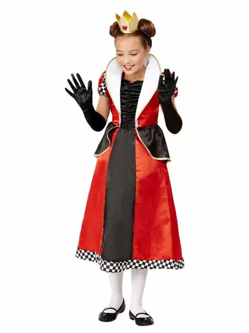 Generic Kids Queen Of Hearts Costume 2 Generic Kids Queen Of Hearts Costume