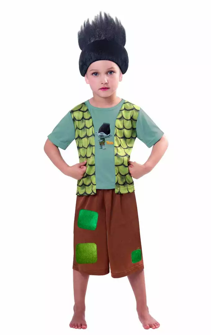Amscan Kids Trolls Branch Costume 1 Amscan Kids Trolls Branch Costume