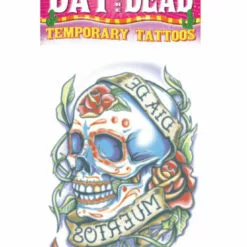 Tinsley Transfers La Rosa Sugar Skull Tattoo FX