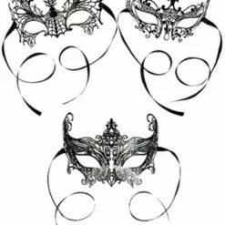 Generic Masquerade Ball Lace Black Mask
