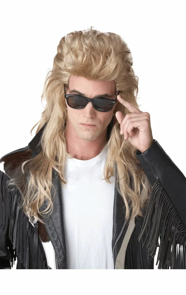 California Costumes Light Blonde Long Mullet Wig Music & Pop/Rock Stars 1 California Costumes Light Blonde Long Mullet Wig Music & Pop/Rock Stars