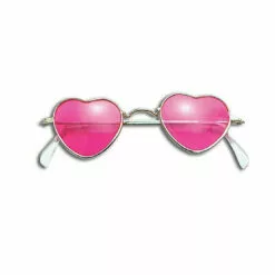 Bristol Novelty Pink Heart Glasses