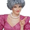 Generic Short Grey Granny Wig Accessory