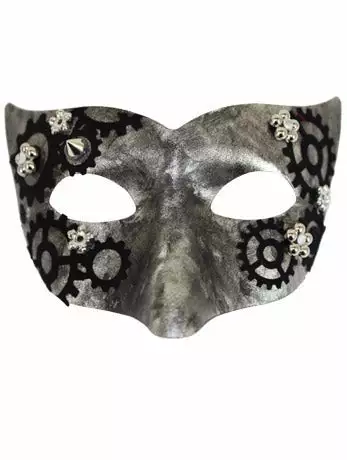 Generic Masquerade Ball Silver Masquerade Facepiece 1 Generic Masquerade Ball Silver Masquerade Facepiece