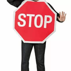 Rasta Imposta Adult Stop Sign Costume Novelty