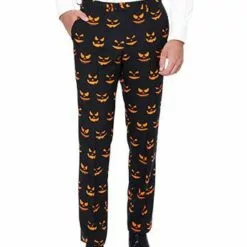 OppoSuits Mens Black-O-Jack Pumpkin Opposuit Suit