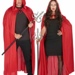 Generic Unisex Red Hooded Cape Fairytales