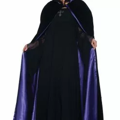 Underwraps Velvet Reversible Purple Cape Halloween