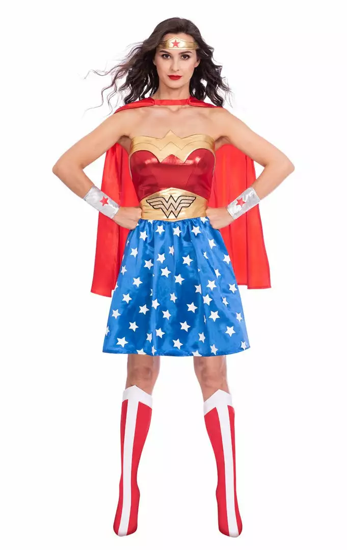 Generic Womens Classic Wonder Woman Costume 1 Generic Womens Classic Wonder Woman Costume
