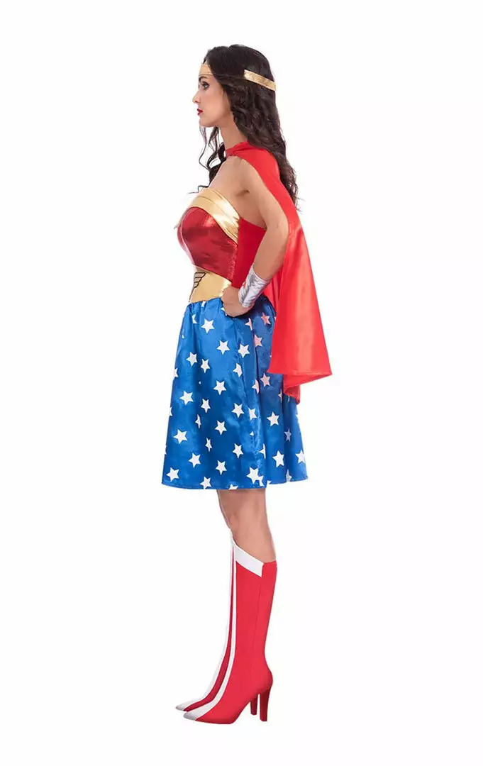 Generic Womens Classic Wonder Woman Costume 2 Generic Womens Classic Wonder Woman Costume