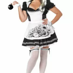 California Costumes Movies Womens Plus Size Dark Alice In Wonderland Costume
