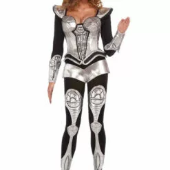 Generic Aliens Womens Silver Cyborg Costume