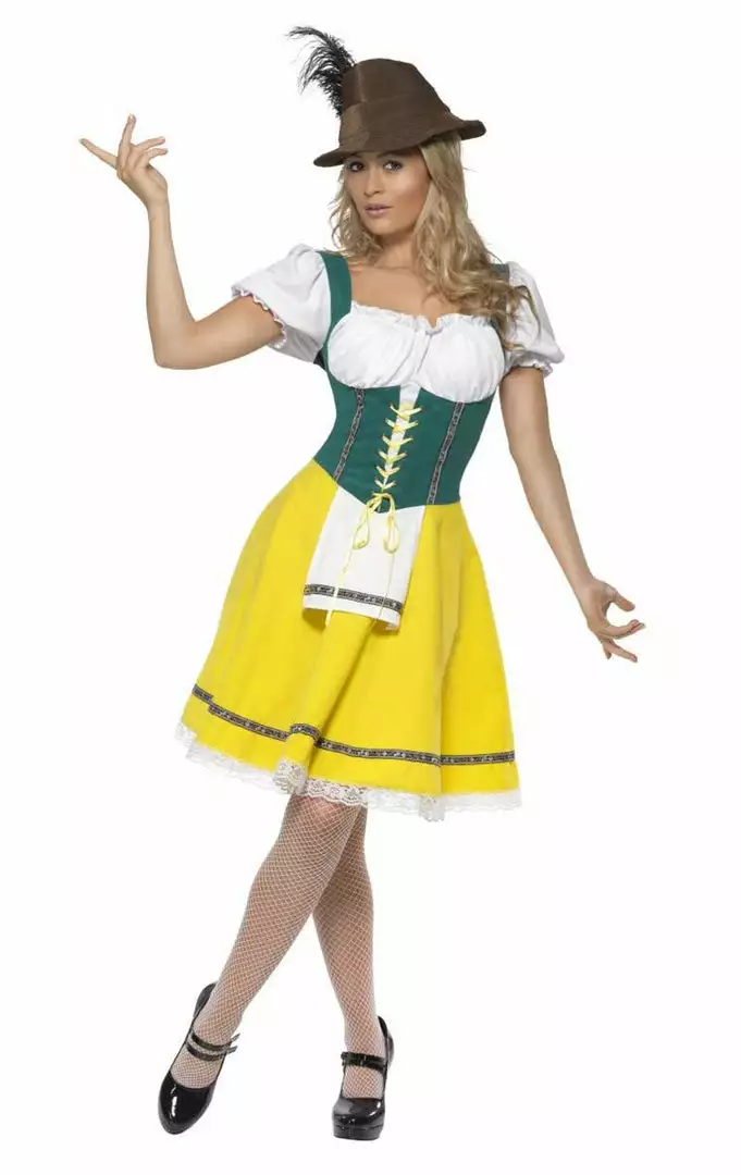 Smiffys Womens Yellow Bavarian Costume 4 Smiffys Womens Yellow Bavarian Costume
